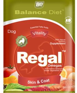 Balance diet Premium Dog food for the best dog health Regal omegas for dogs skin and coats care