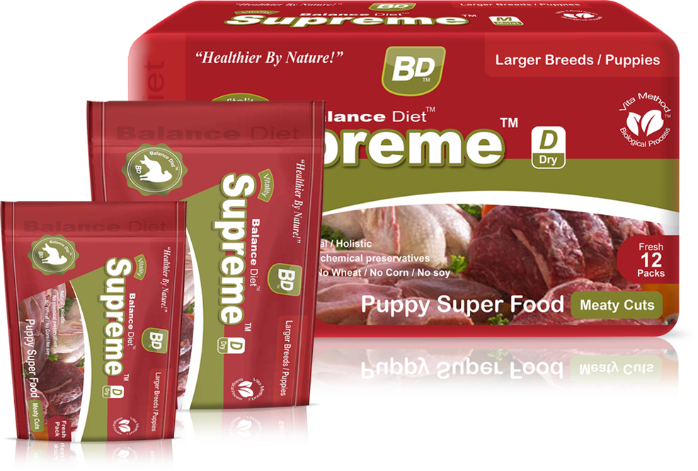 Balance Diet Supreme puppy superfood meaty cuts