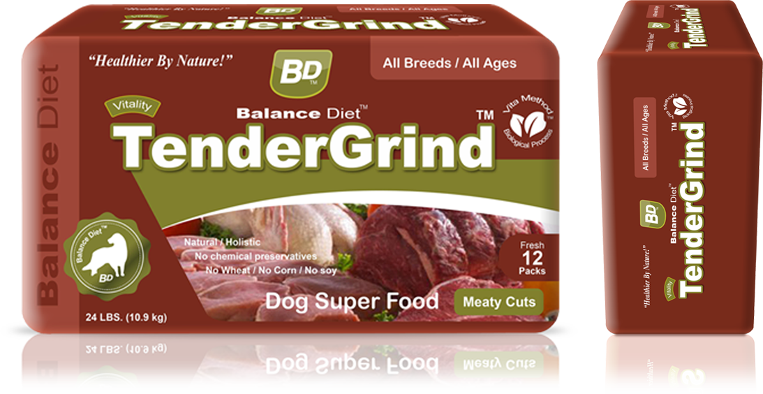 Balance Diet TenderGrind Dry Dog superfood meaty cuts