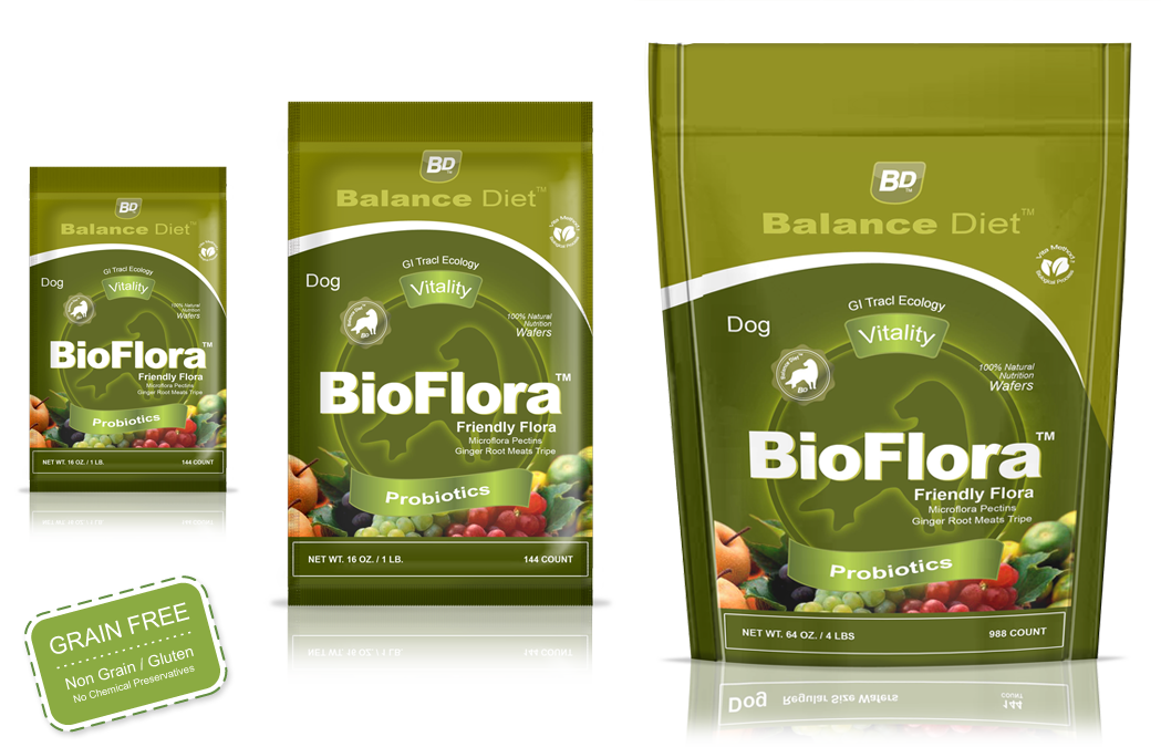 Balance Diet Premium Dog food BioFliora Probotics for good health and enhanced immune system response