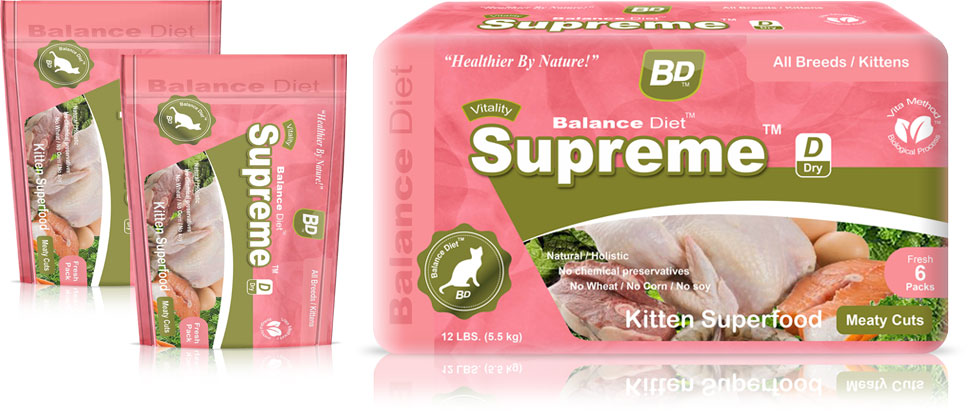 Balance Diet premium cat food Supreme kitten superfood complete nutrition for all life stages its tasty food for your kitten