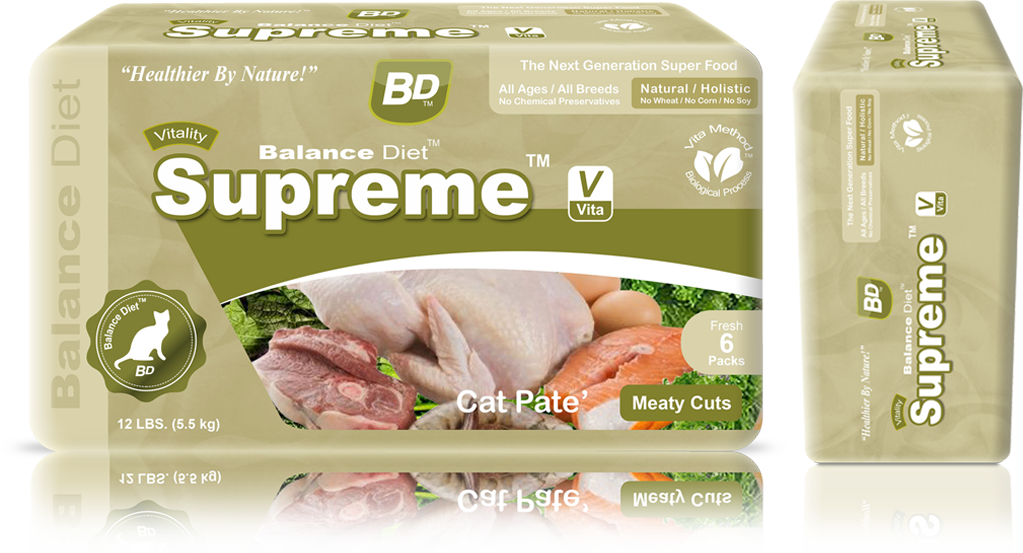 Balance Diet premium cat food Supreme Cat Pate meaty cuts complete nutrition for all life stages its tasty food for your cat no matter cat is old or young